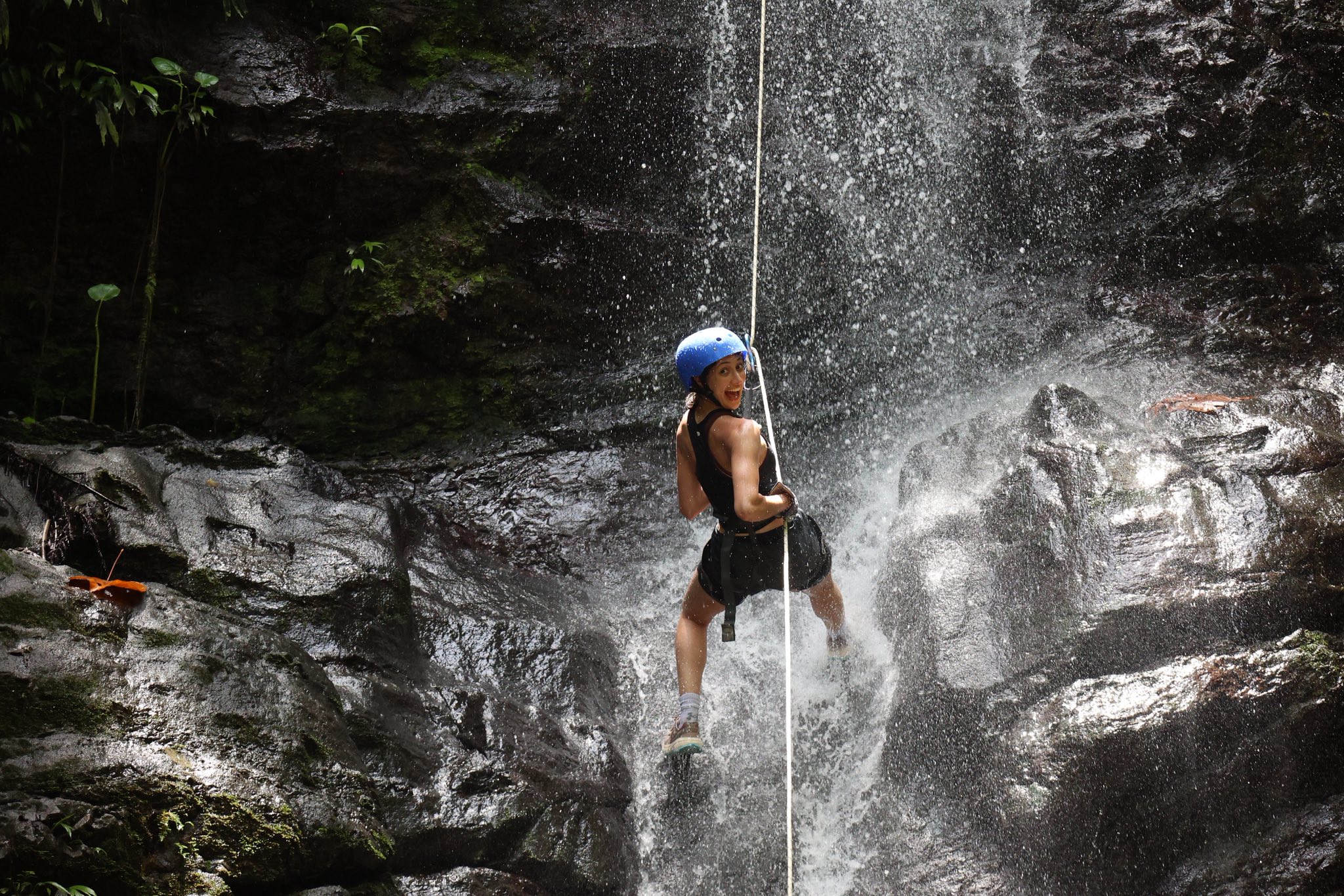 Canyoning waterfall rappel Quepos Costa Rica